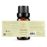 Full Anirveda label on a 10ml bottle.